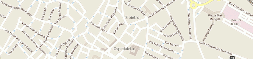 Mappa della impresa gioielleria comandini sas di valducci giuseppe e c a CESENA
