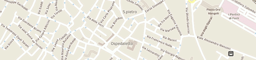 Mappa della impresa bar roma a FORLI 