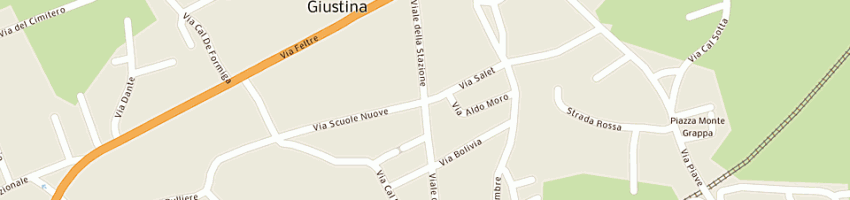 Mappa della impresa benedetti giovanni battista a SANTA GIUSTINA