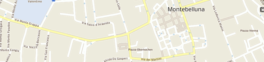 Mappa della impresa banca di bergamo spa a MONTEBELLUNA