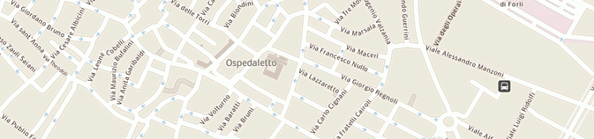 Mappa della impresa salone vanni di bosi vanni e c snc a FORLI 