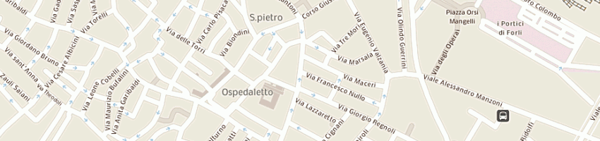 Mappa della impresa ristorante la pagoda a FORLI 