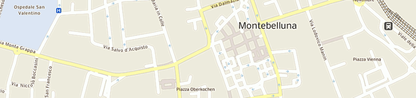 Mappa della impresa banca del garda (spa) a MONTEBELLUNA
