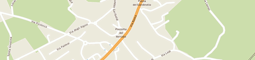 Mappa della impresa istituto di vigilanza ygreca srl a SANTA GIUSTINA