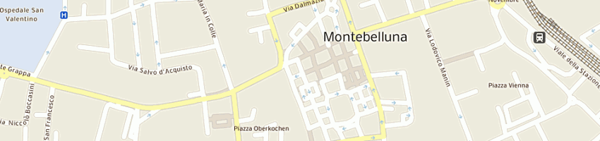 Mappa della impresa vanity di quagliotto flavia a MONTEBELLUNA
