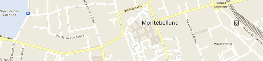 Mappa della impresa valentina sas di roberta merlo e c a MONTEBELLUNA