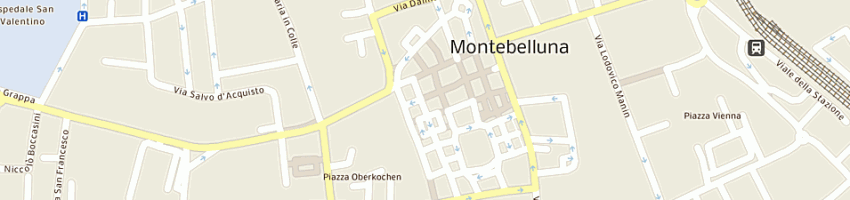 Mappa della impresa caffe' club a MONTEBELLUNA