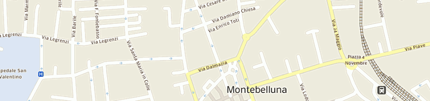 Mappa della impresa trinca fratelli a MONTEBELLUNA