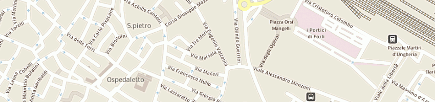 Mappa della impresa ricci snc di ricci giancarlo e c a FORLI 