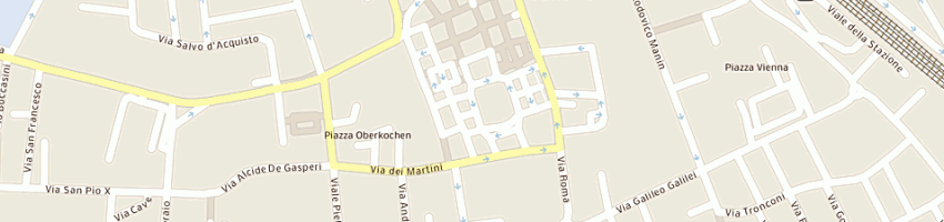 Mappa della impresa tribunale sezione distaccata a MONTEBELLUNA