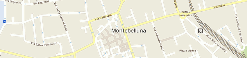 Mappa della impresa la guizza (srl) a MONTEBELLUNA