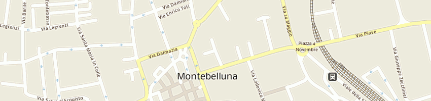 Mappa della impresa infostudio srl a MONTEBELLUNA