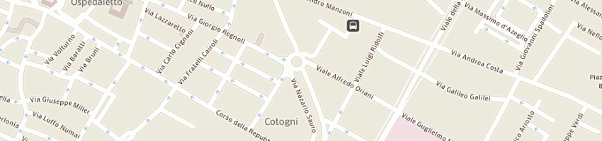Mappa della impresa mengozzi maurizio a FORLI 