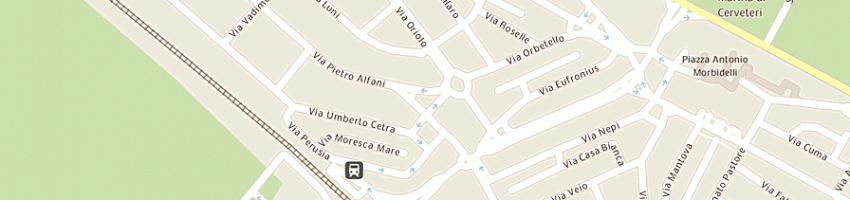 Mappa della impresa la casalmare piccola soccooperativa a rl a CERVETERI