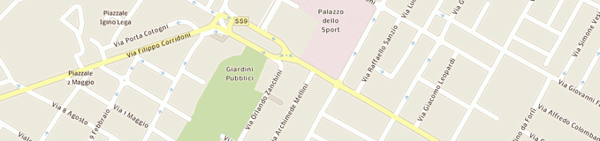 Mappa della impresa ferramenta valeriani a FORLI 