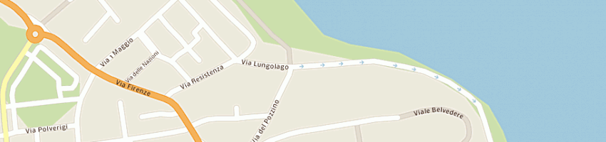 Mappa della impresa bar gelateria la cannuccia a CASTIGLIONE DEL LAGO