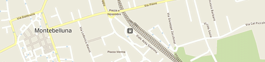 Mappa della impresa societa' autoservizi la marca trevigiana (spa) a MONTEBELLUNA