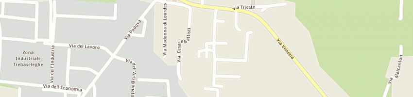 Mappa della impresa retail project srl a TREBASELEGHE