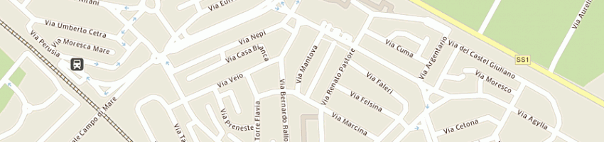 Mappa della impresa rental in rome srl a CERVETERI