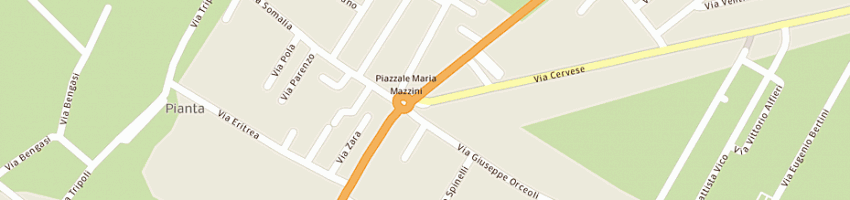 Mappa della impresa infissi e metalli srl a FORLI 