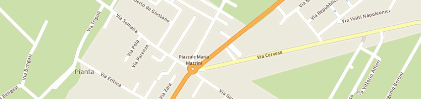 Mappa della impresa morigi roberto a FORLI 