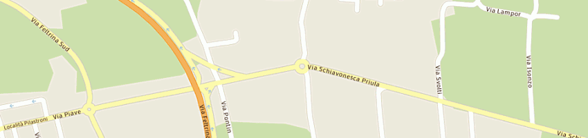 Mappa della impresa schievenin gestione srl a MONTEBELLUNA