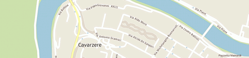 Mappa della impresa braga valerio a CAVARZERE
