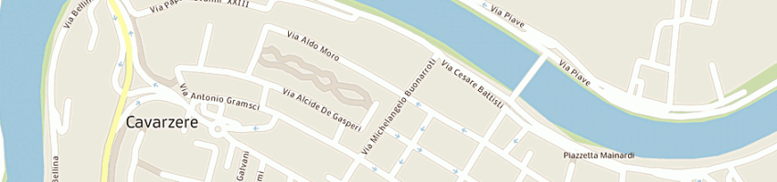 Mappa della impresa cassa di risparmio di venezia spa a CAVARZERE