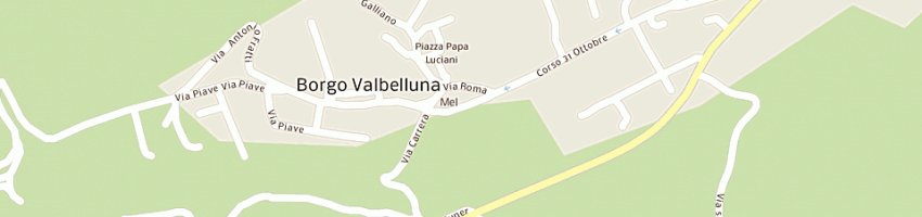 Mappa della impresa albergo rist al moro srl a MEL