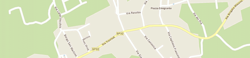 Mappa della impresa supermercato rosa fratelli villanova (sas) a FARRA DI SOLIGO