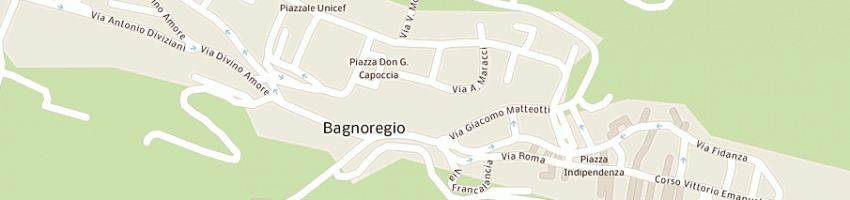 Mappa della impresa burla ezio a BAGNOREGIO