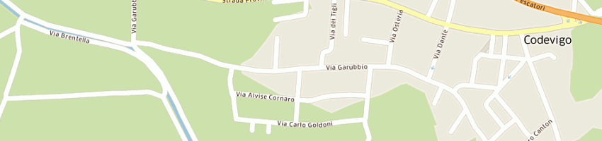 Mappa della impresa tasinato leonzio a CODEVIGO