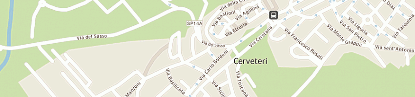 Mappa della impresa vernarecci maria grazia a CERVETERI