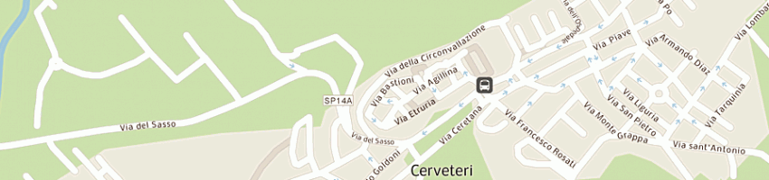 Mappa della impresa antico forno a legna piergentili luca e filippo a CERVETERI