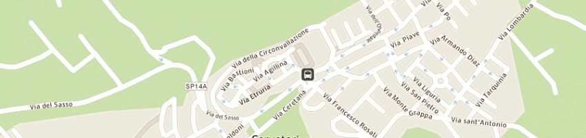 Mappa della impresa trattoria roma-sas di luchetti massimo e luciano a CERVETERI