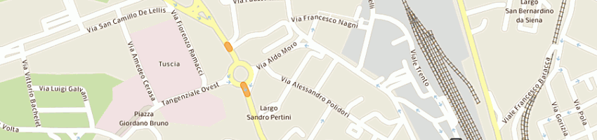 Mappa della impresa banco di brescia san paolo cab spa a VITERBO