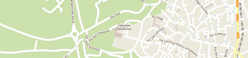 Mappa della impresa istituto interdiocesano sostentamento clero a VITERBO