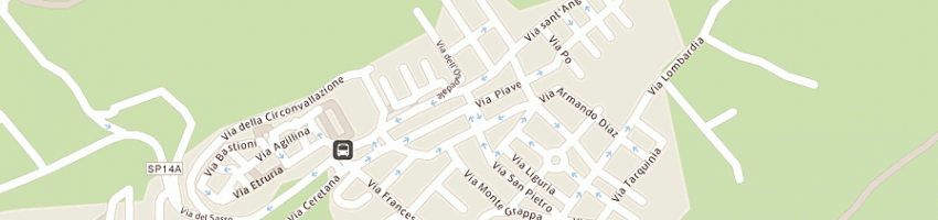 Mappa della impresa marini sergio a CERVETERI