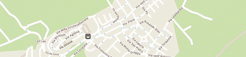 Mappa della impresa merlini pasquale a CERVETERI