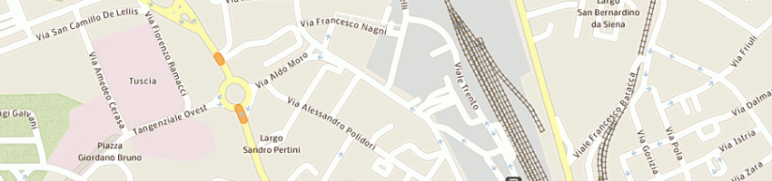 Mappa della impresa uffici giudiziari a VITERBO
