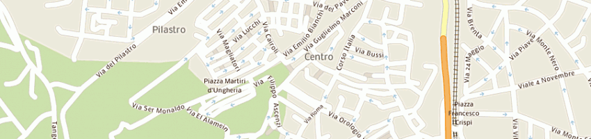 Mappa della impresa perazzino bar snc di bellitto dina e c a VITERBO