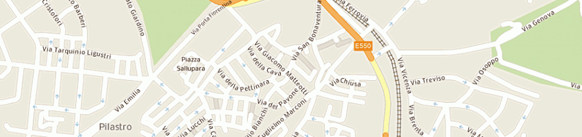 Mappa della impresa bar vittoria snc di proietti palombi luca e angelo a VITERBO