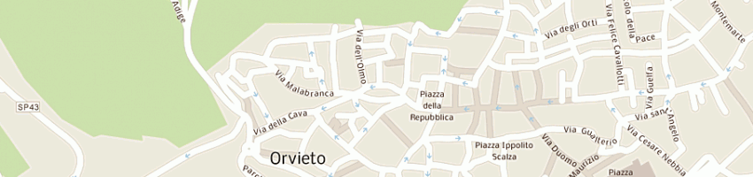 Mappa della impresa tipolitografia zamperini di zamperini marcello e c snc a ORVIETO