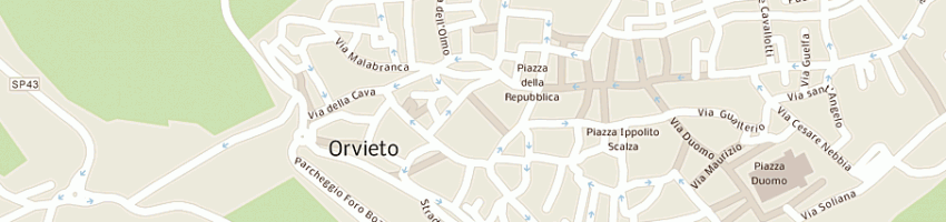 Mappa della impresa laboratorio artigiano di betta di marzio e c a ORVIETO