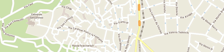 Mappa della impresa cascio domenico a VITERBO