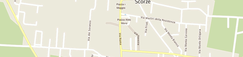Mappa della impresa trattoria vecia contea a SCORZE 