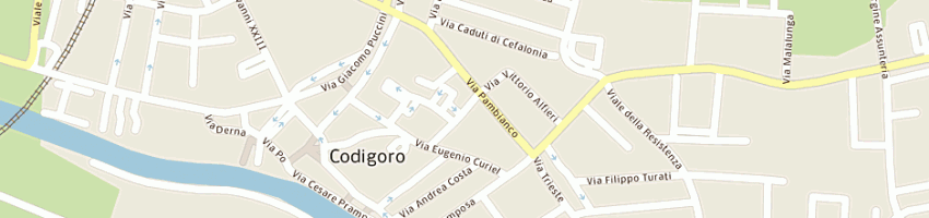 Mappa della impresa massimo gregori srl a CODIGORO