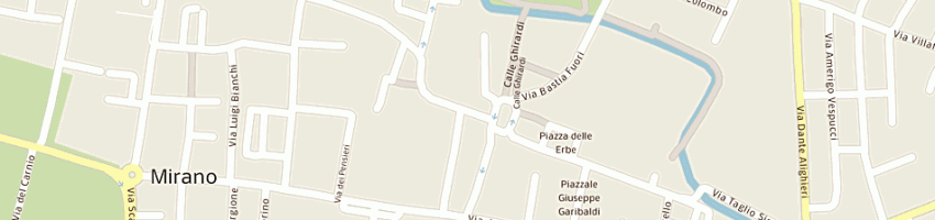 Mappa della impresa bianchi drogheria a MIRANO