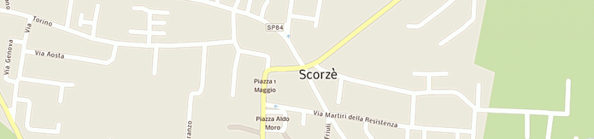 Mappa della impresa bar trattoria tre stelle di uva rosa a SCORZE 