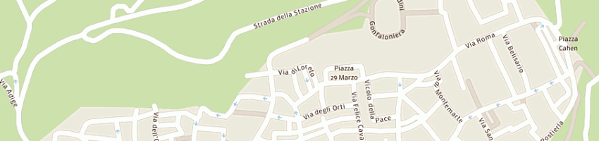 Mappa della impresa associazione sportiva scarpette rosse a ORVIETO